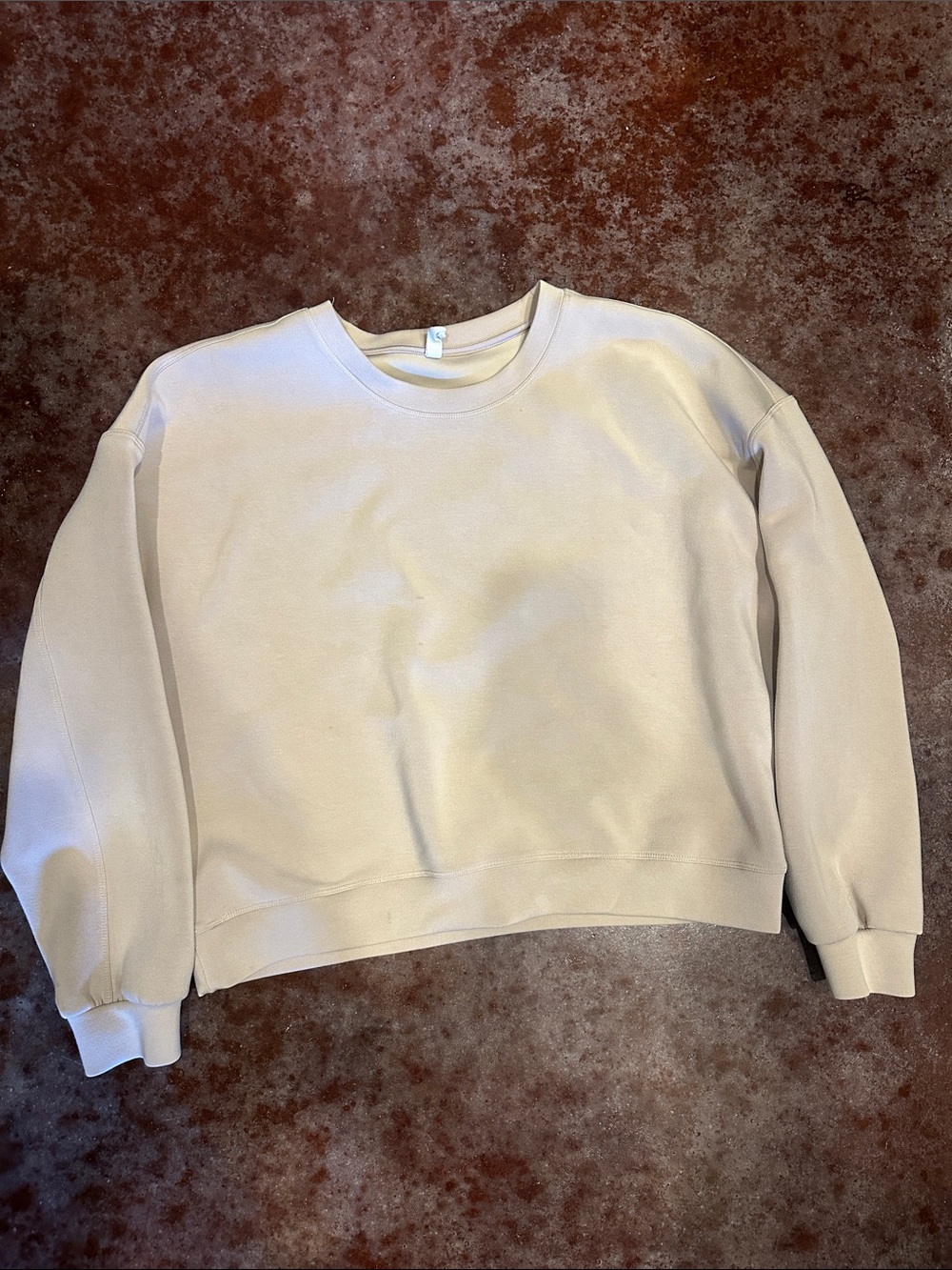 Minimalist Cream Crewneck Sweatshirt
